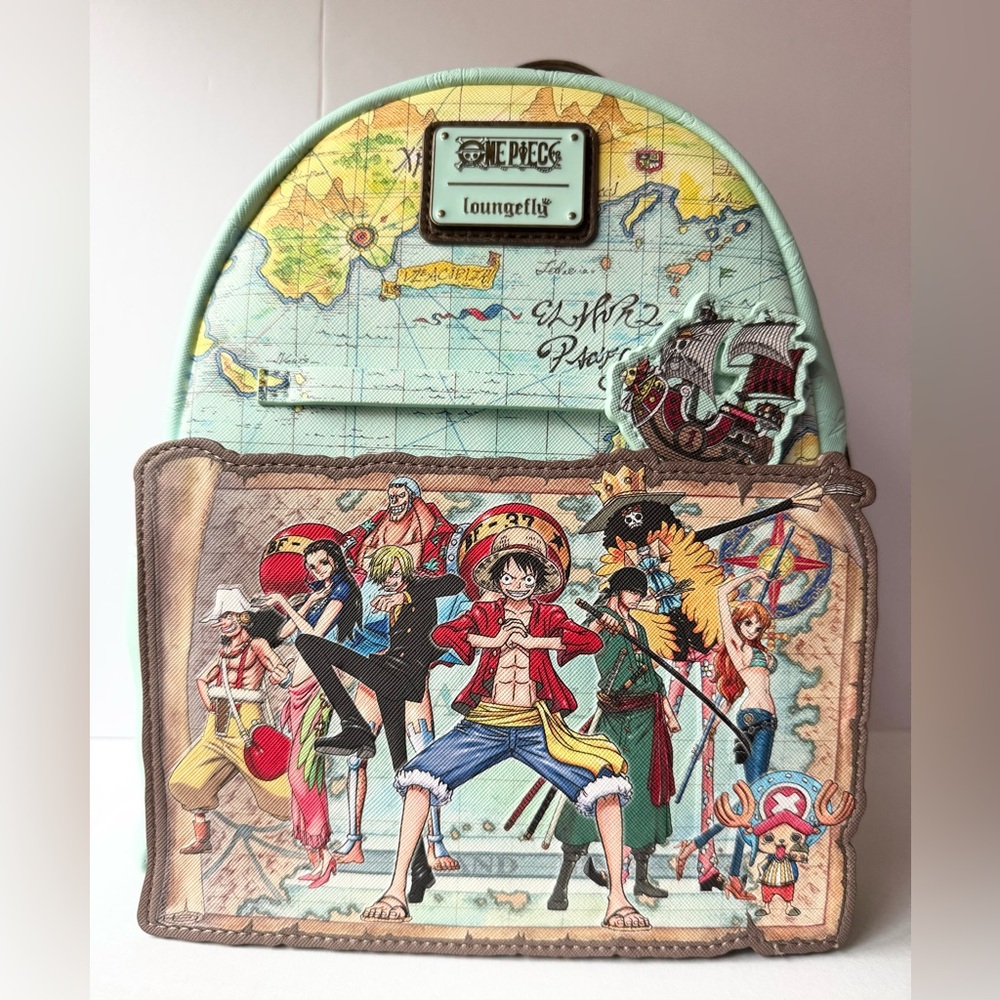 Loungefly One Piece Map and Characters Backpack
